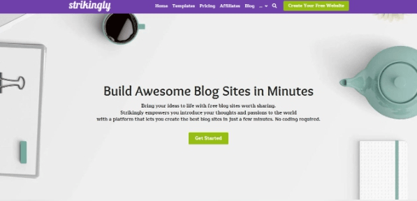 透過 Strikingly 開始部落格 透過 Strikingly 開始部落格